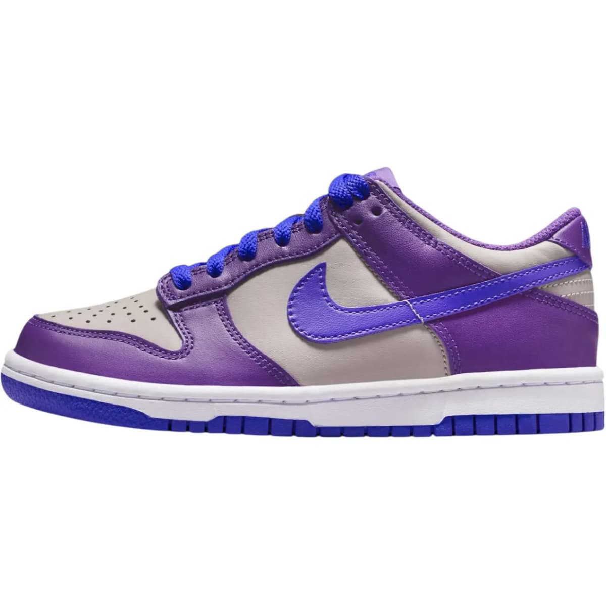 Nike Dunk Low Uşaq Skeytbord Ayaqqabısı Boz/Bənövşəyi