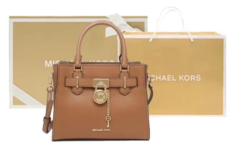 MICHAEL KORS Leather Shoulder Bag, Crossbody Bag, Handbag Women's Brown 8