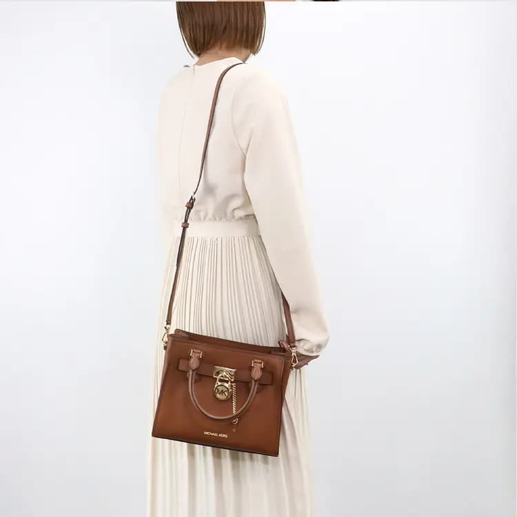 MICHAEL KORS Leather Shoulder Bag, Crossbody Bag, Handbag Women's Brown 9