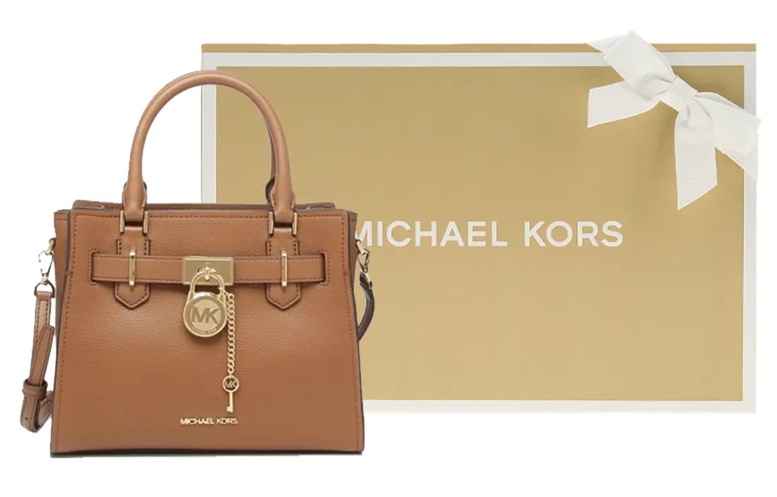 MICHAEL KORS Leather Shoulder Bag, Crossbody Bag, Handbag Women's Brown 7