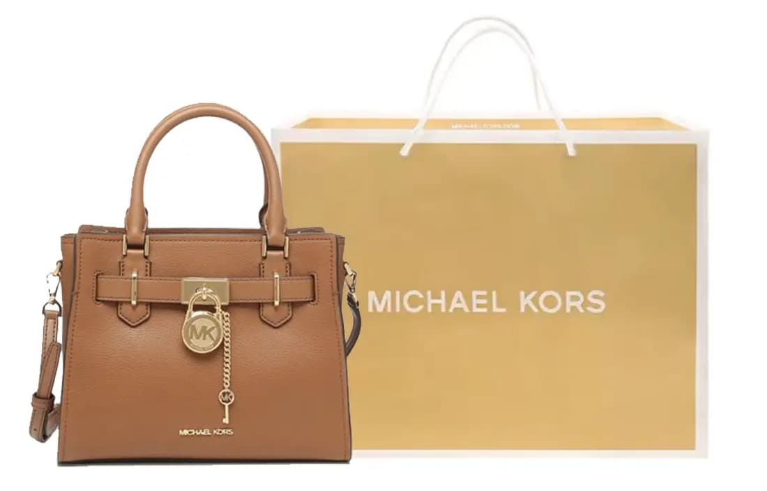 MICHAEL KORS Leather Shoulder Bag, Crossbody Bag, Handbag Women's Brown 6