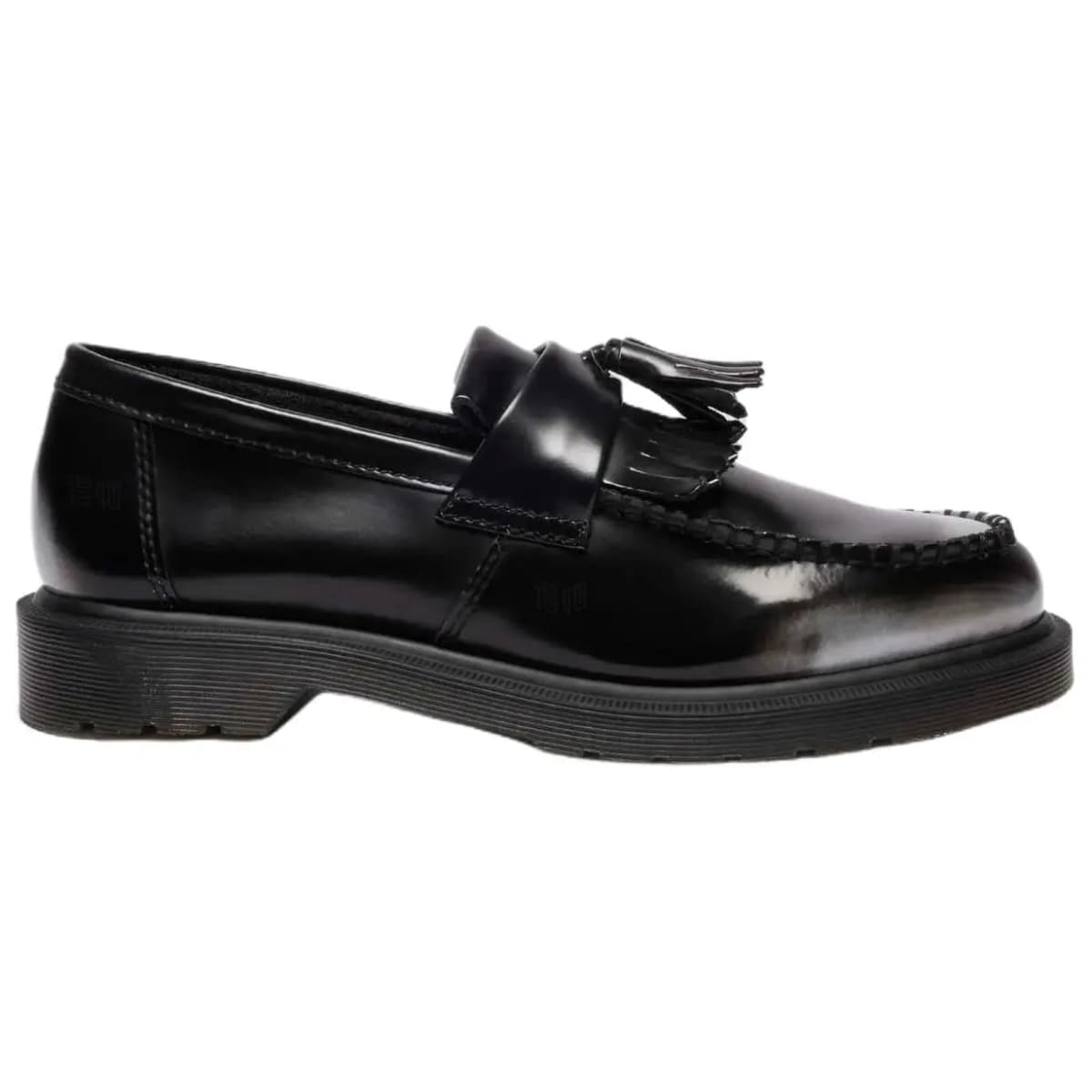 Dr. Martens Adrian Leather Slip-On Retro Loafers 3cm Unisex Black 2