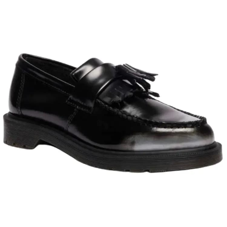 Dr. Martens Adrian Leather Slip-On Retro Loafers 3cm Unisex Black 3