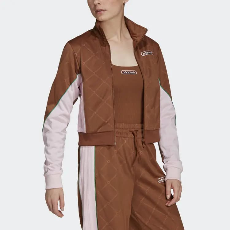 Adidas Originals Qısa Pencək Qadın Qəhvəyi 2