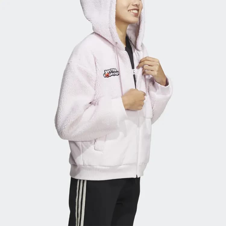 Sesame Street X Adidas Neo Qadın Puffer Kurtkası Çəhrayı 4