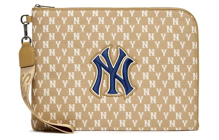 MLB Monogram Series NY Clutch Çanta Xaki