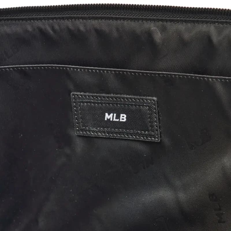 MLB Monogram Polyester Kamera Çantası Unisex Qara 6