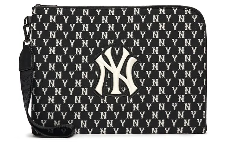 MLB Monogram Polyester Kamera Çantası Unisex Qara