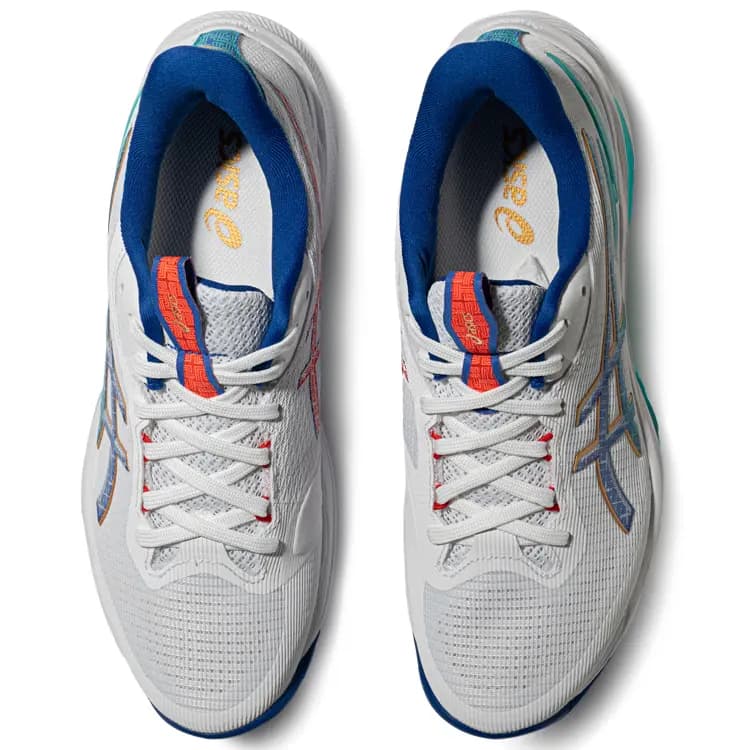 Asics Netburner Ballistic FF Unisex Məşq Ayaqqabısı Ağ/Mavi 4