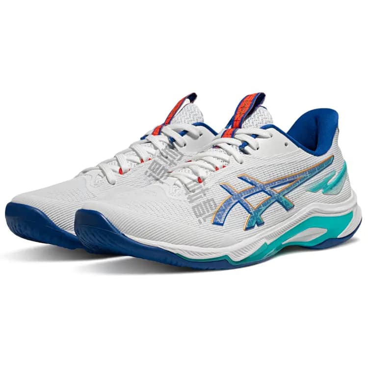 Asics Netburner Ballistic FF Unisex Məşq Ayaqqabısı Ağ/Mavi 3