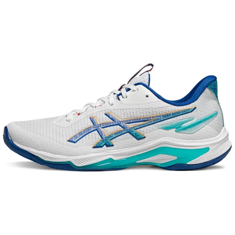 Asics Netburner Ballistic FF Unisex Məşq Ayaqqabısı Ağ/Mavi