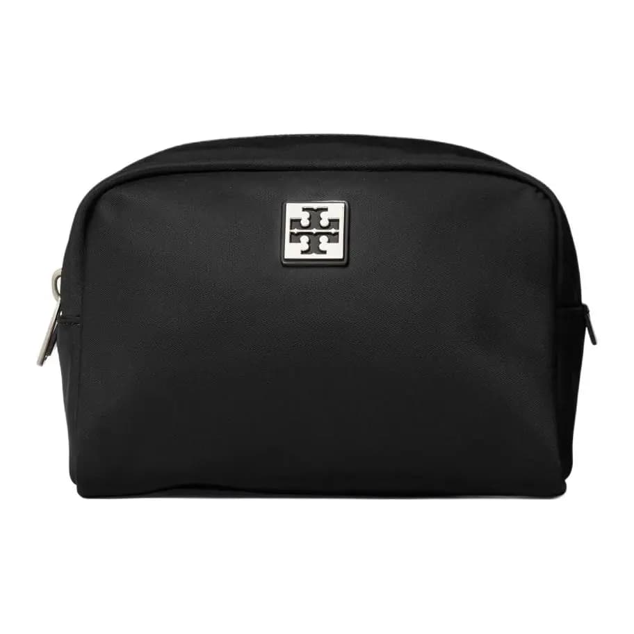 TORY BURCH VIRGINIA Nylon Qadın Kosmetika Çantası Qara