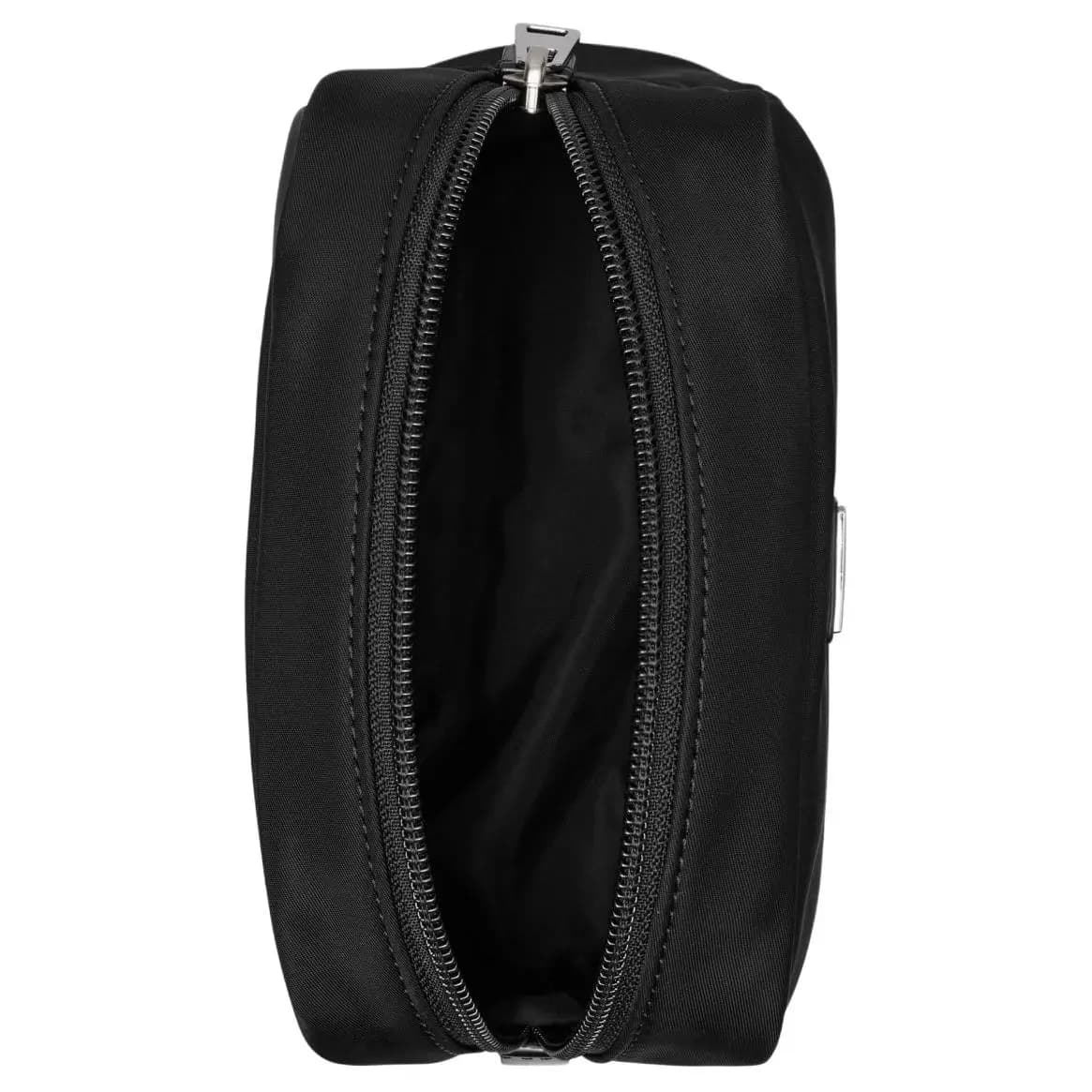 TORY BURCH VIRGINIA Signature Trim Nylon Cosmetic Case Women's Black 5