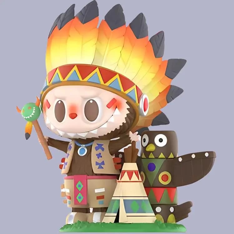 POP MART LABUBU Indian Hang Tag Box 100% 3