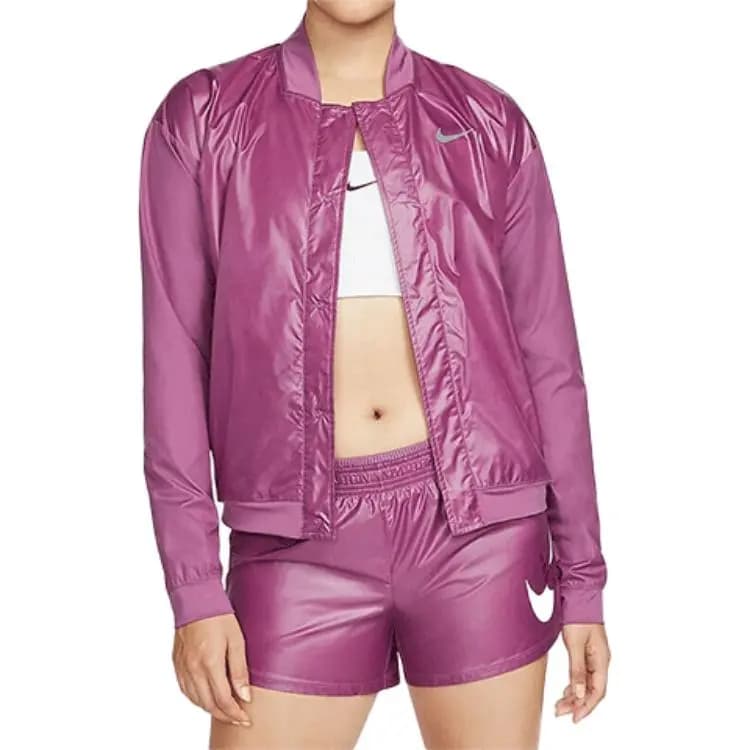 Nike Cropped Coats Women's Purple 3