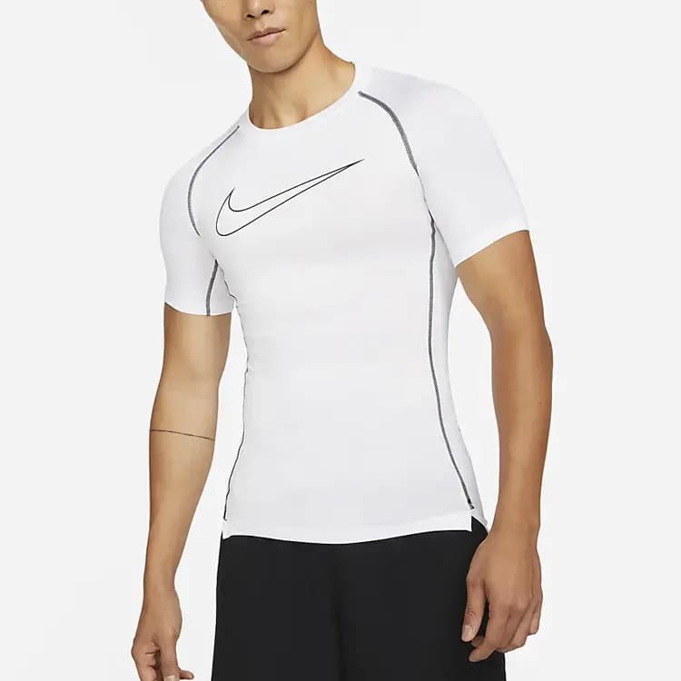 Nike Dri-FIT Pro Kişi İdman Köynəyi Ağ 4