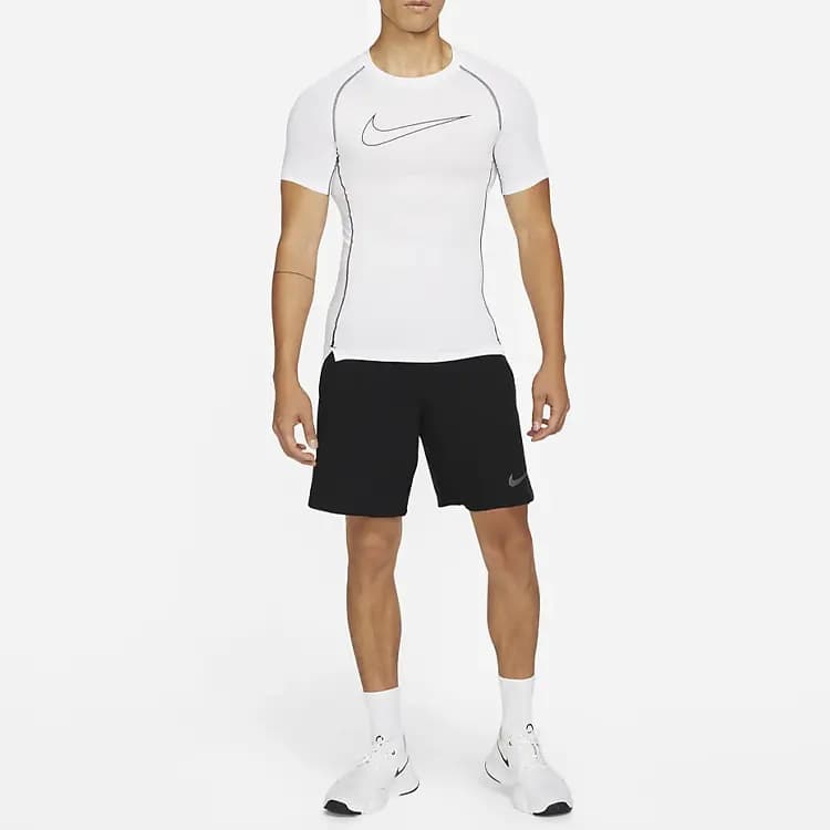 Nike Dri-FIT Pro Kişi İdman Köynəyi Ağ 3