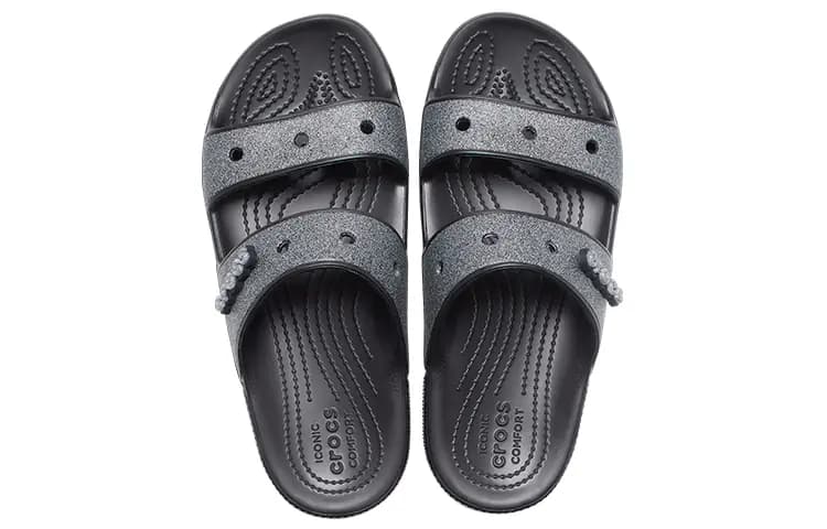 Crocs Classic Glitter Ii Sandal 'Black' 5