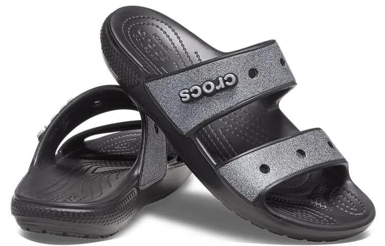 Crocs Classic Glitter Ii Sandal 'Black' 4