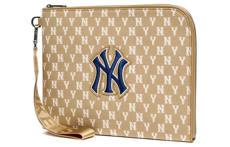 MLB Monogram Collection Polyester Wallets Clutches Unisex Xaki 2