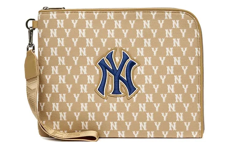 MLB Monogram Collection Polyester Wallets Clutches Unisex Xaki