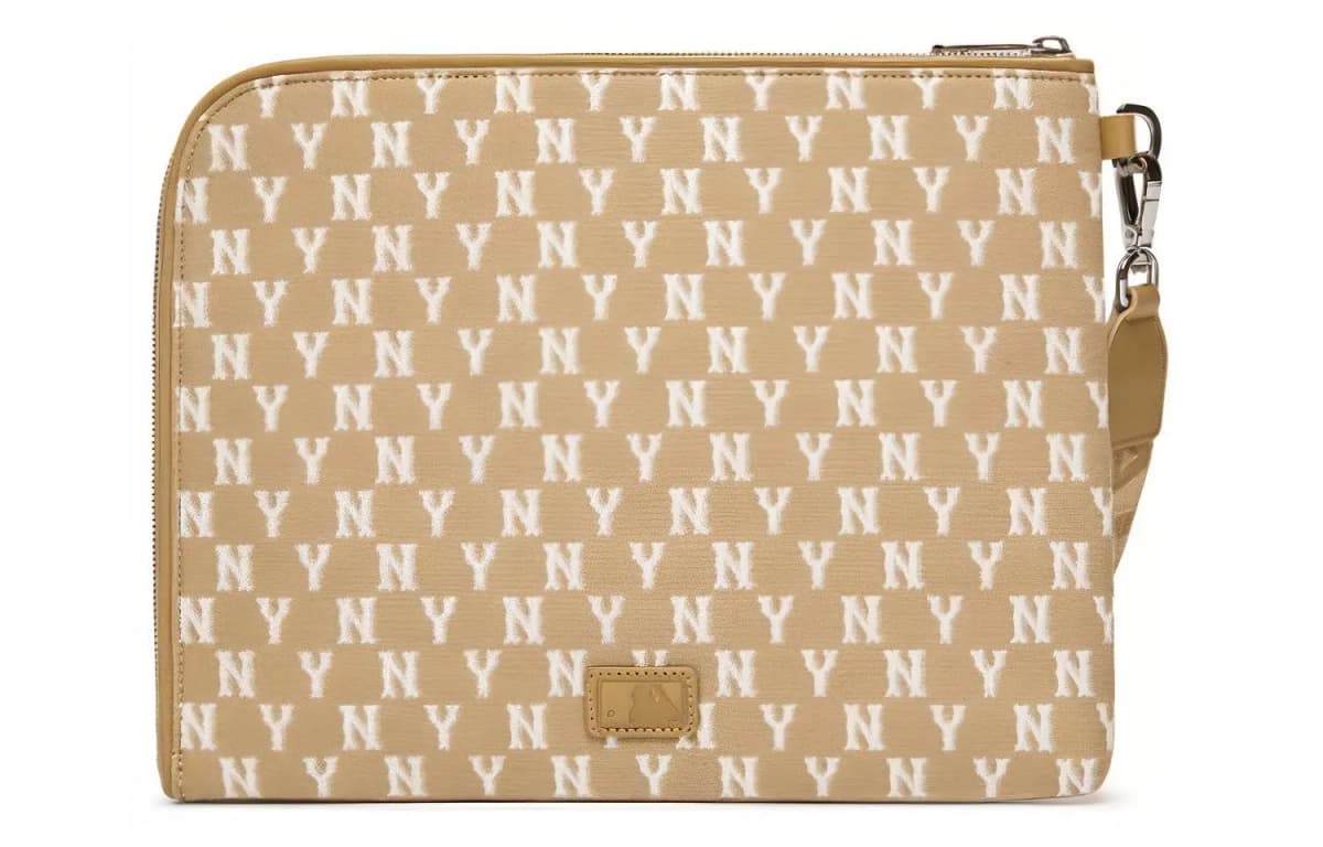 MLB Monogram Collection Polyester Wallets Clutches Unisex Xaki 3