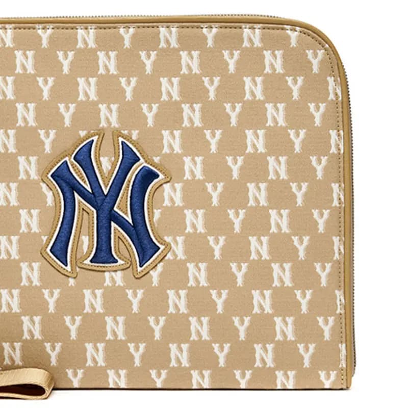MLB Monogram Collection Polyester Wallets Clutches Unisex Xaki 4