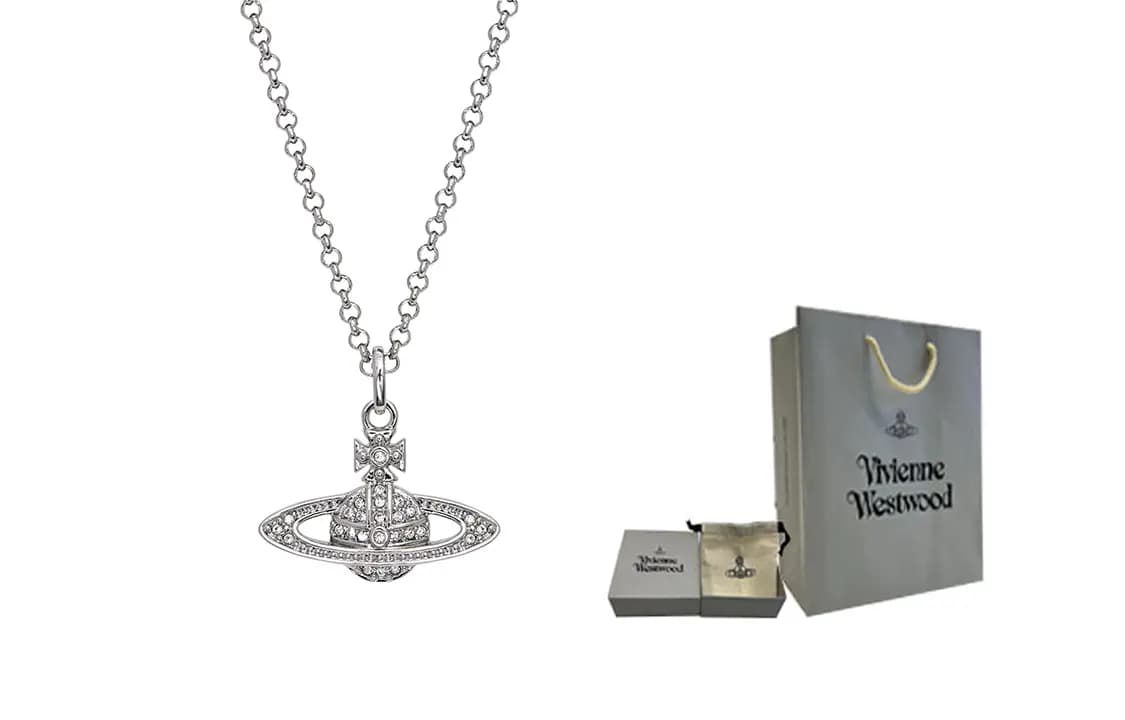 Vivienne Westwood Mini Bas Relief Pendant Boyunbağı 5