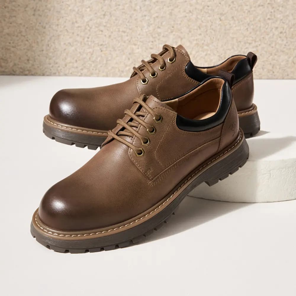 CAMEL Men's Comfortable Casual Retro Work Boots 10