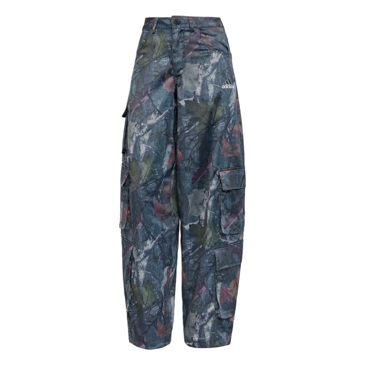 adidas SS25 LEAF CAMO PRINT SATIN Qadın Kargo Şalvarı