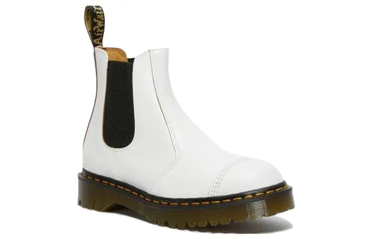 Dr.Martens Short Chelsea Boots Unisex White 2