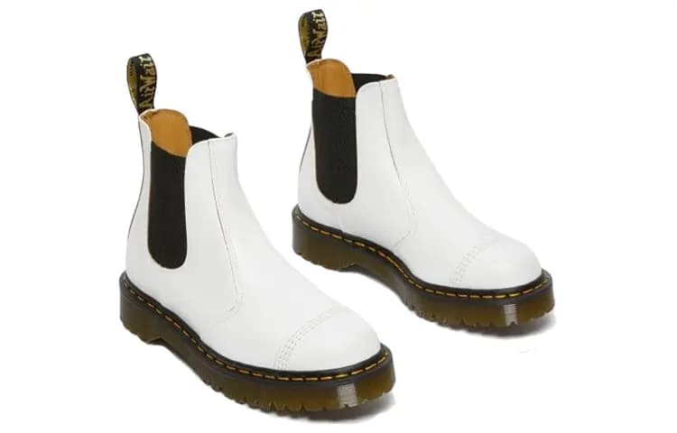 Dr.Martens Short Chelsea Boots Unisex White 3