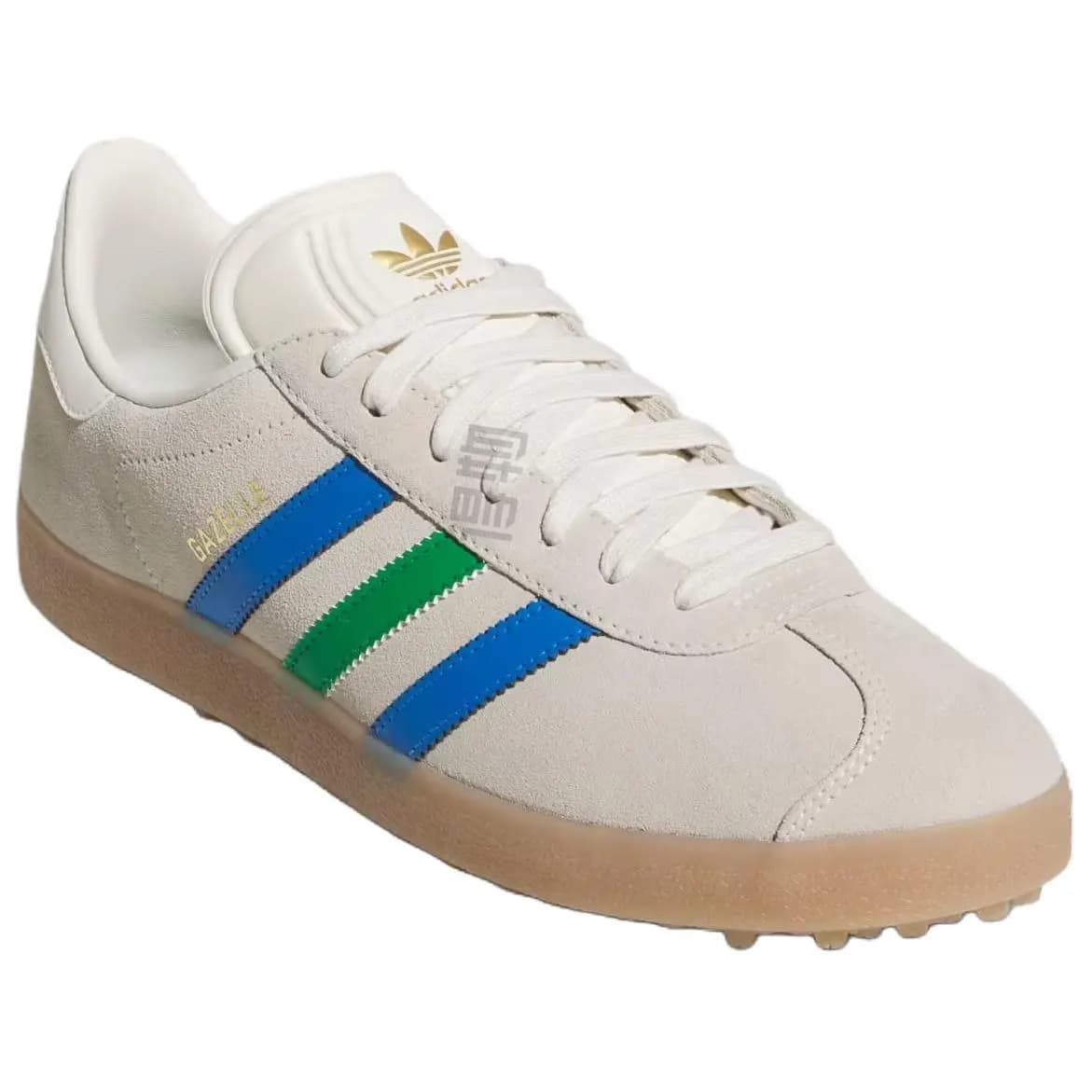 Adidas Gazelle Spikeless Golf 'Chalk White Green Blue Bird' 2