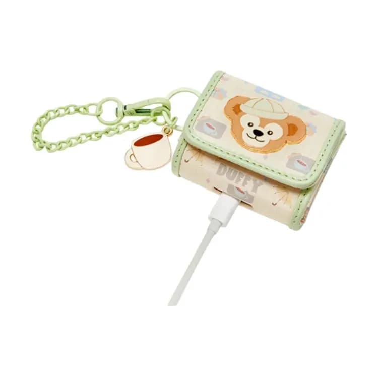 Disney Shanghai Disney Duffy and Friends Natural Colors Series Duffy Portable PU Headphone Case Women's Beige & Green 3