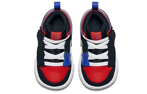 Jordan Air Jordan 1 Mid Alt Retro Anti-Slip Lightweight Mid-Top Kids Basketball Shoes Red Blue 4