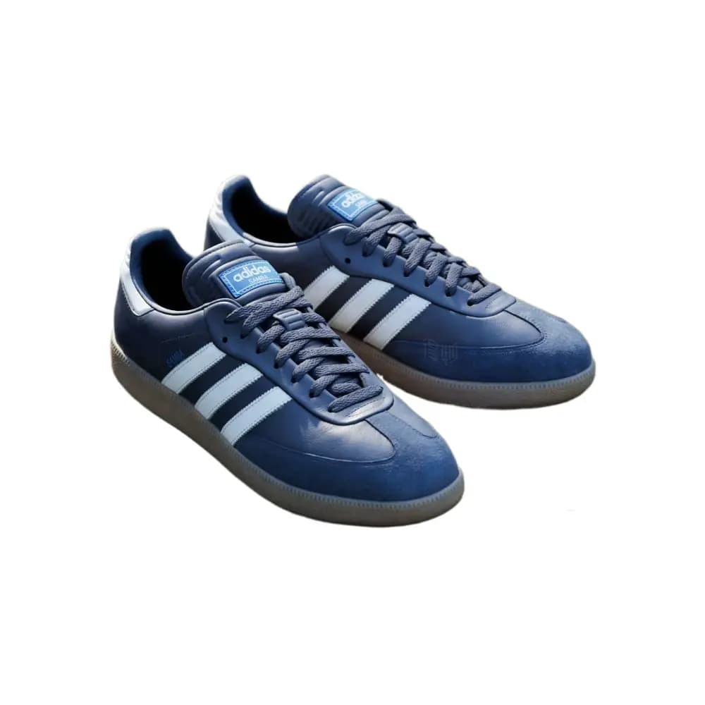 adidas Samba Spikeless Versatile Fashion Comfortable Low-Top Golf Shoes Unisex Blue 2