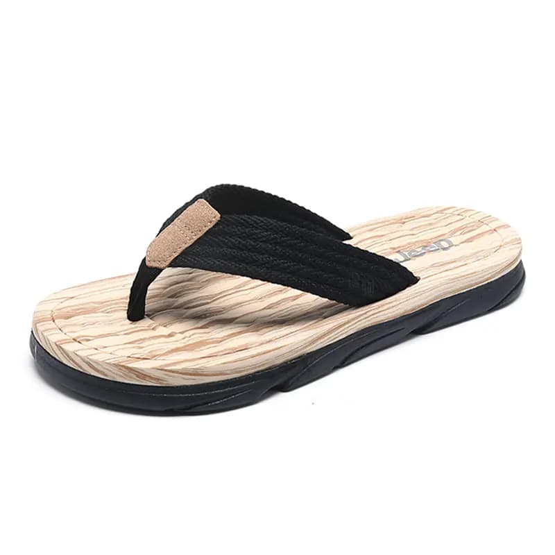 Jeep Daily Commute Versatile Flip Flops Men's Black 2
