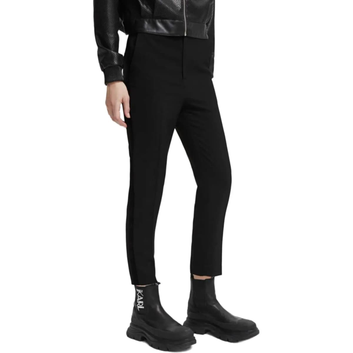 KARL LAGERFELD Qadın Şalvar Qara 4