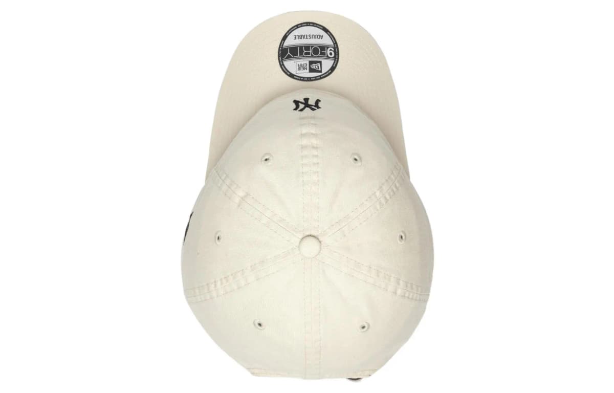 New Era Cotton Baseball Caps Unisex Cream 5