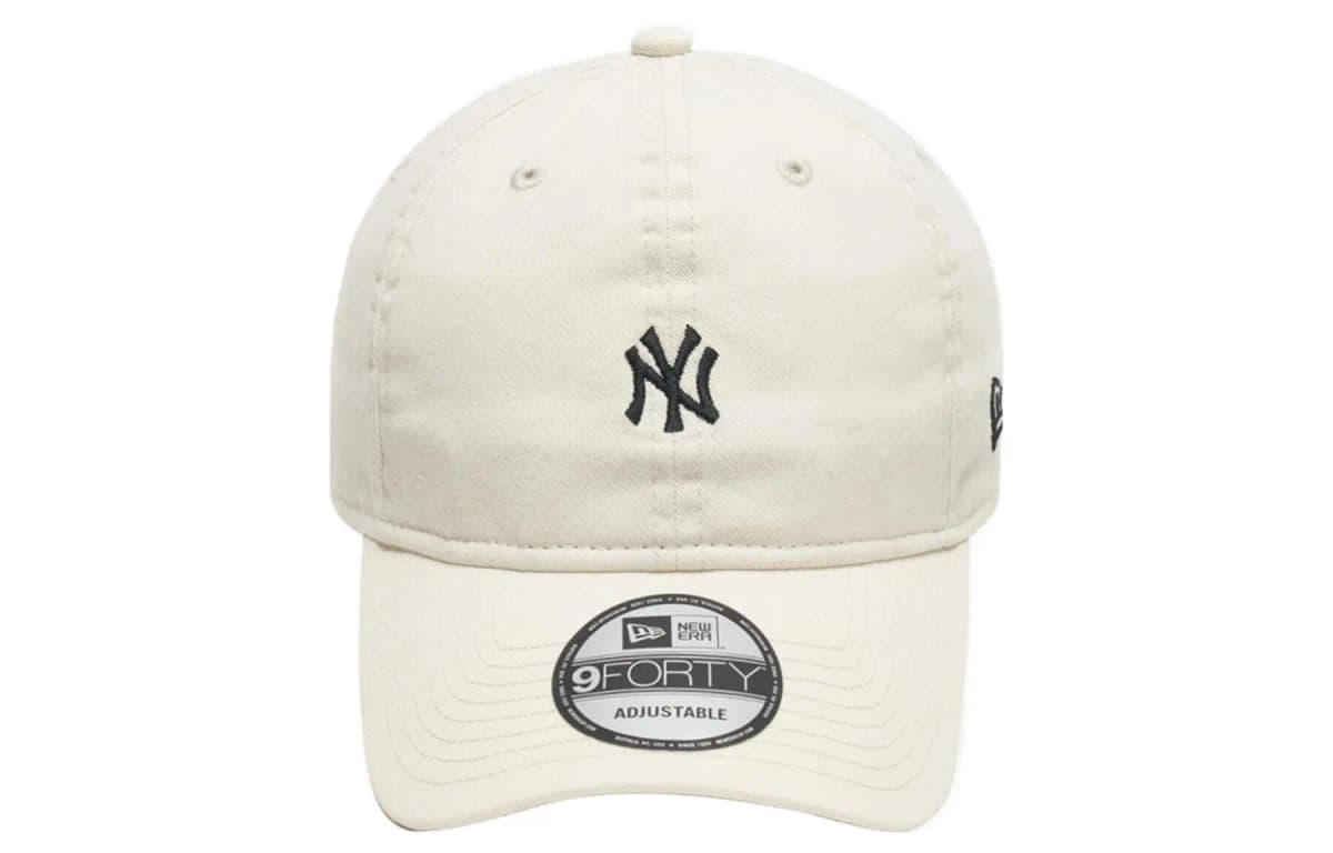 New Era Cotton Baseball Caps Unisex Cream 2