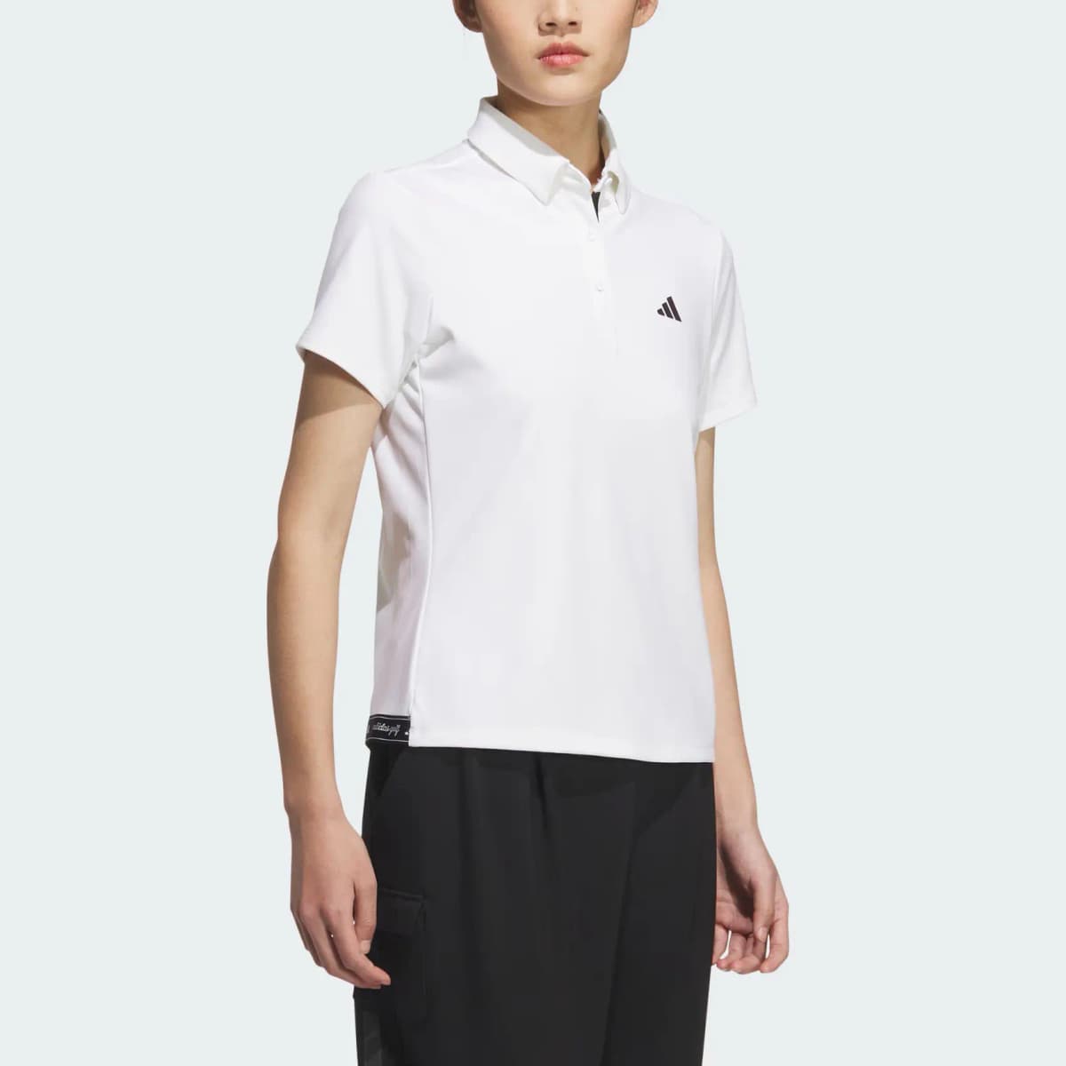 adidas SHORT SLEEVE Brand Logo Golf Sport Short Sleeve Polo Shirt Women's 4