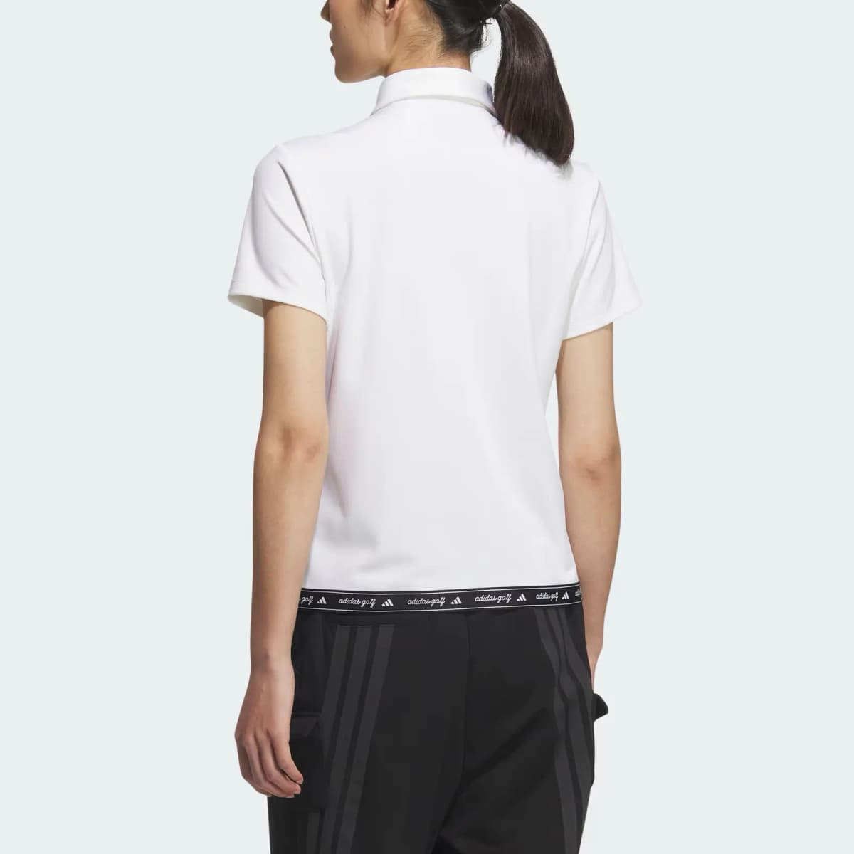 adidas SHORT SLEEVE Brand Logo Golf Sport Short Sleeve Polo Shirt Women's 3