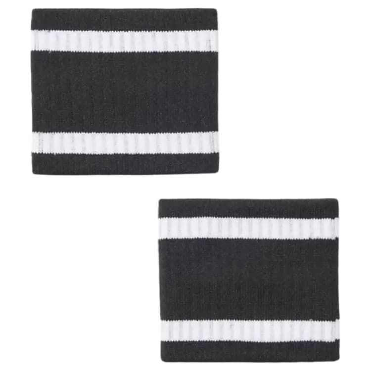 Under Armour Embroidered Logo Polyester Nylon Elastane Wristband Unisex Black 2