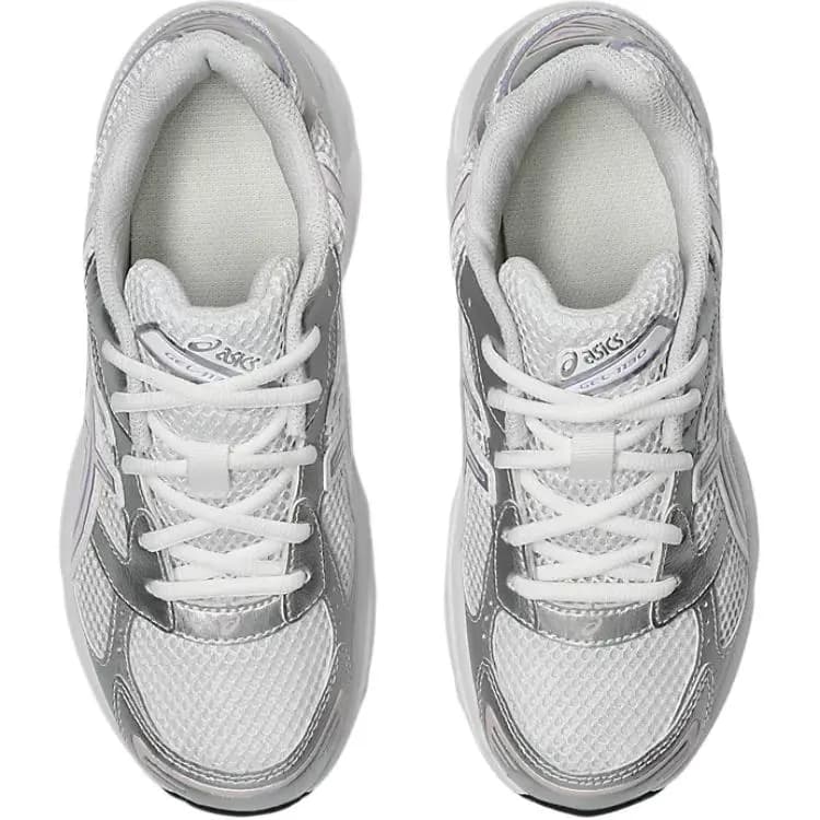 ASICS Gel 1130 Cushioning Support Low top Kids' Running Shoes White Silver Teenagers 4