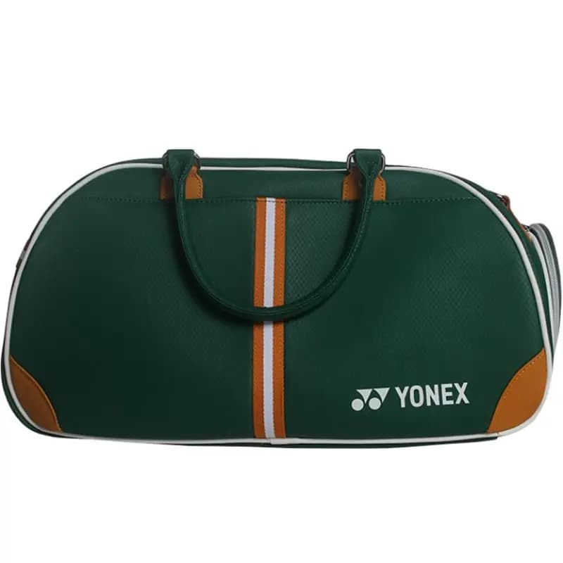 YONEX Letter Logo Golf Bag Synthetic Leather Gym Bag Unisex Dark Green 3