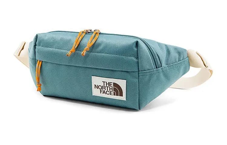 THE NORTH FACE 4L Fanny Pack Outdoor Bag Polyester Blue Green Unisex 3