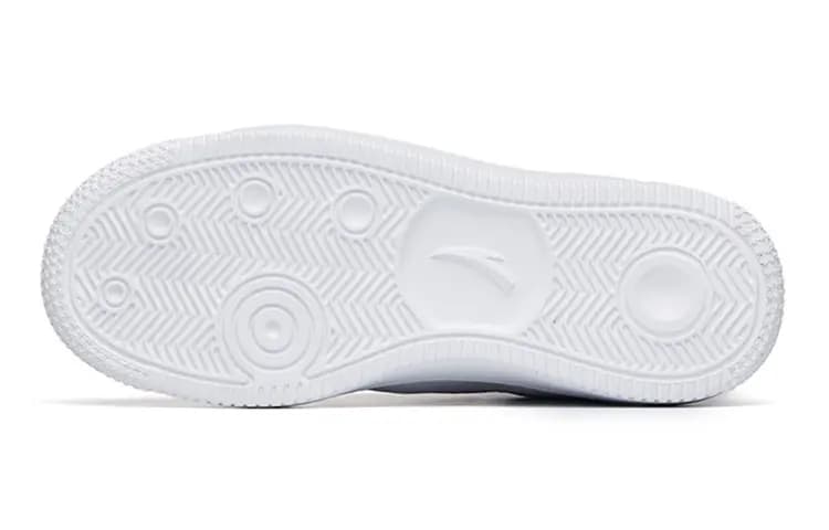 Youth Anta Hook-and-Loop Anti-Slip Shock-Absorbing Wear-Resistant Breathable Low-Top Kids Skate Shoes Anta White 5