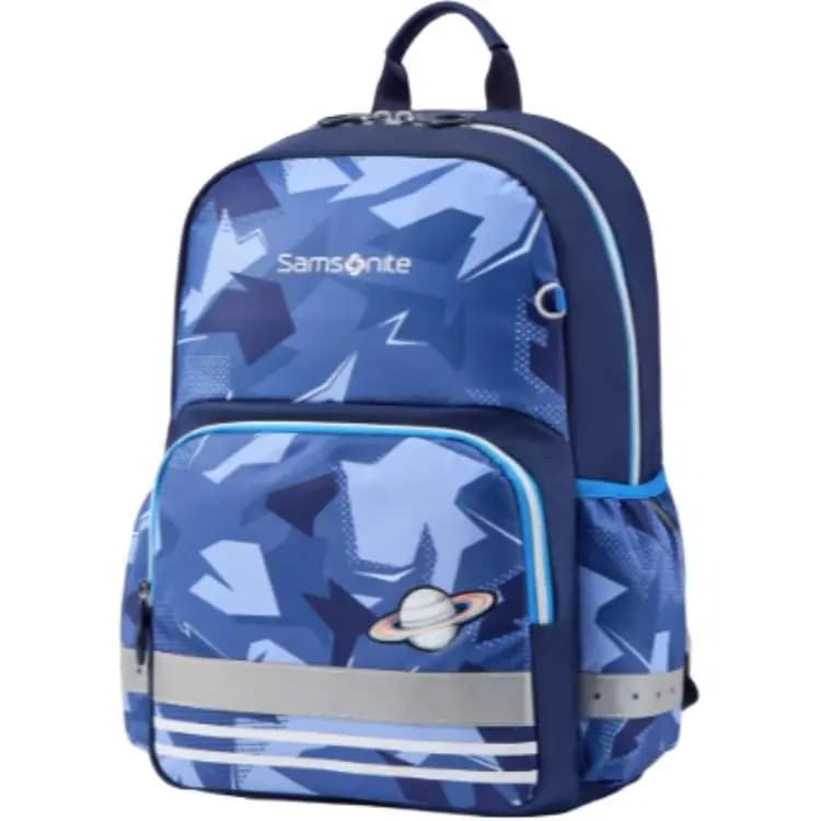 SAMSONITE Load Reduction Spine Protection Large Capacity Nylon Student Bag Large Unisex Blue 2