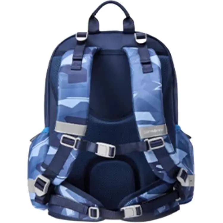 SAMSONITE Load Reduction Spine Protection Large Capacity Nylon Student Bag Large Unisex Blue 4