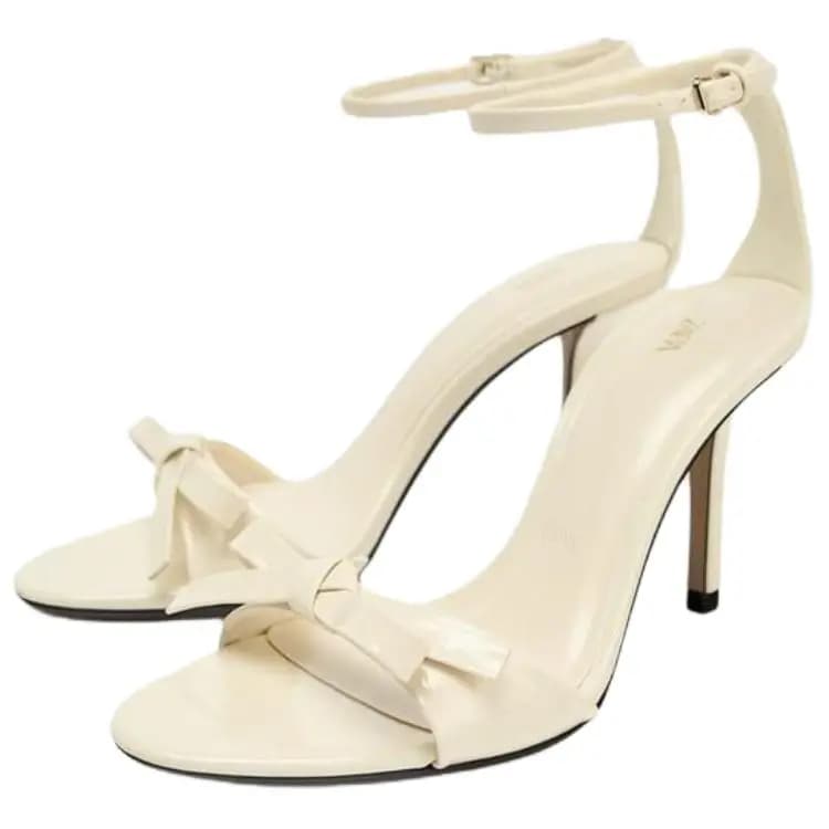 ZARA Qadın Sandalı Off-White 3